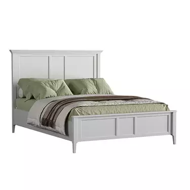 Кровать "Квадро-С" 140 (белый лак)