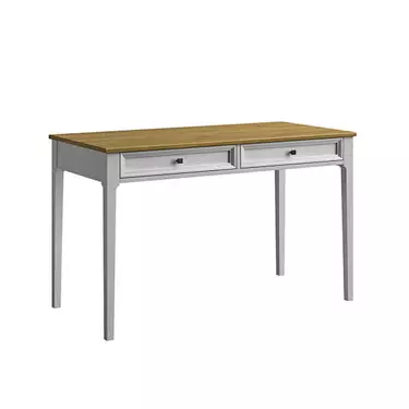 Стол письменный "Квадро-С" 02 (белый лак-антик 24)