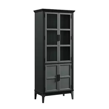 Шкаф для посуды «Квадро-С» 22GT-185 (блэк 9-серый 7042)