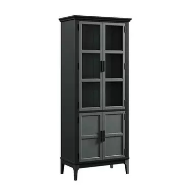 Шкаф для посуды «Квадро-С» 22GT-185 (блэк 9-серый 7042)