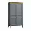 Шкаф для одежды "Ольса-С" 20 (серый 7042-антик 24)