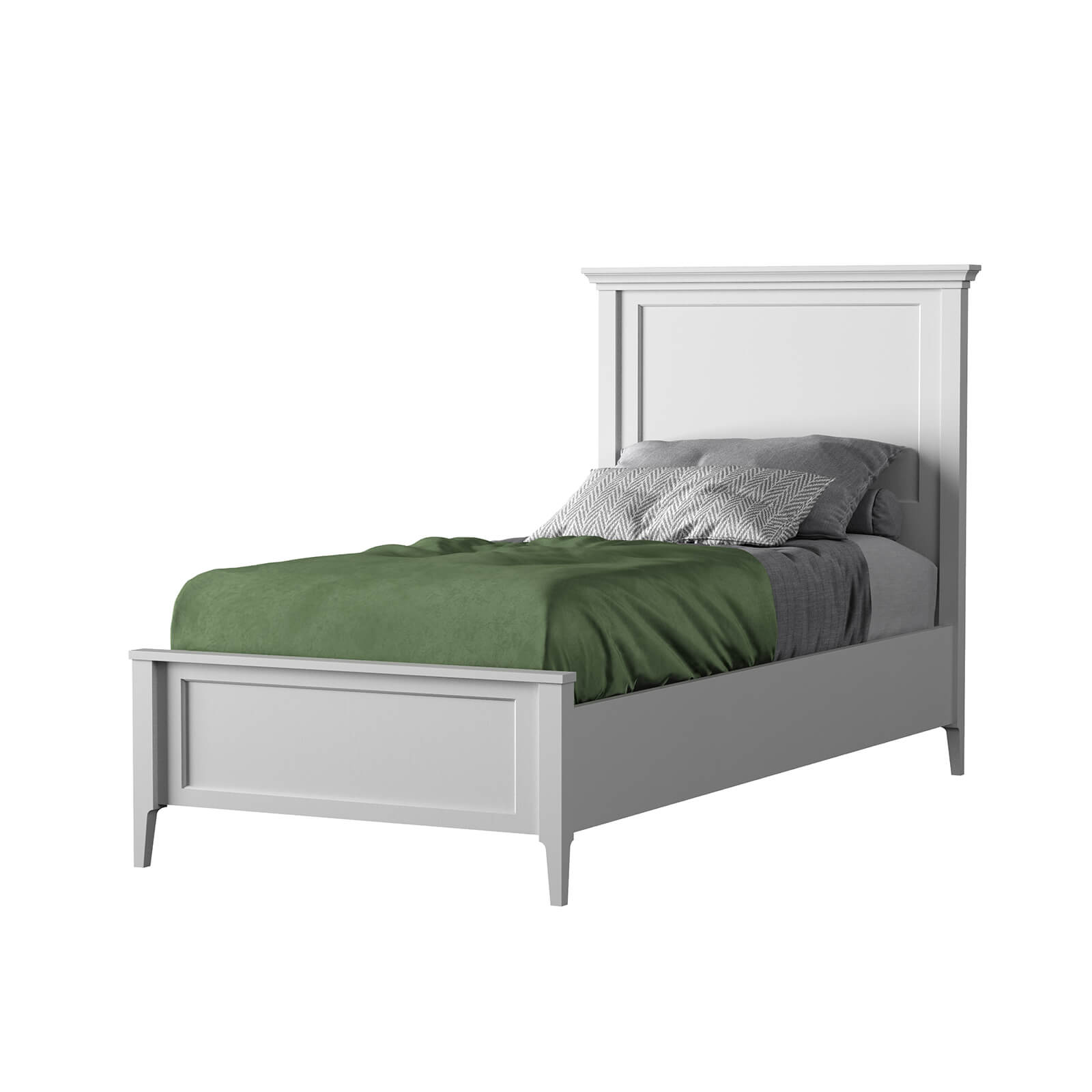 Кровать "Квадро-С" 90 (белый лак)