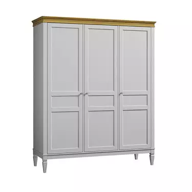 Шкаф для одежды "Ольса-С" 30 (белый лак-антик 24)