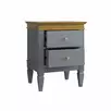 Тумба прикроватная "Ольса-С" 02 (серый 7042-антик 24)