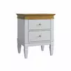 Тумба прикроватная "Ольса-С" 02 (белый лак-антик 24)
