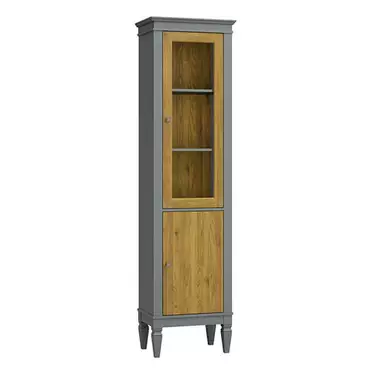 Шкаф для посуды "Ольса-С" 110 (серый 7042-антик 24)