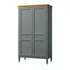 Шкаф для одежды "Ольса-С" 20 (серый 7042-антик 24)
