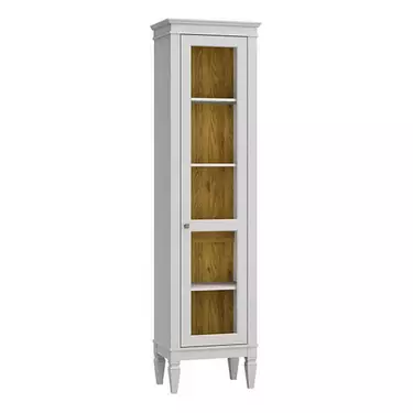 Шкаф для посуды "Ольса-С" 100П (белый лак)