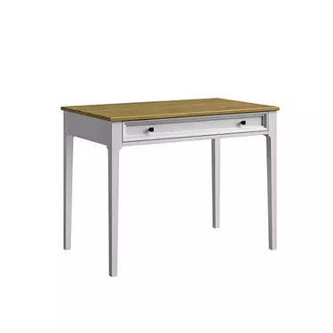 Стол письменный "Квадро-С" 01 (белый лак-антик 24)