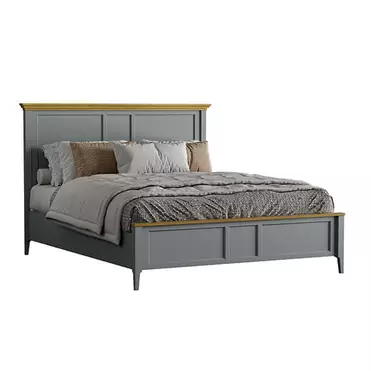 Кровать "Квадро-С" 180 (серый 7042-антик 24)