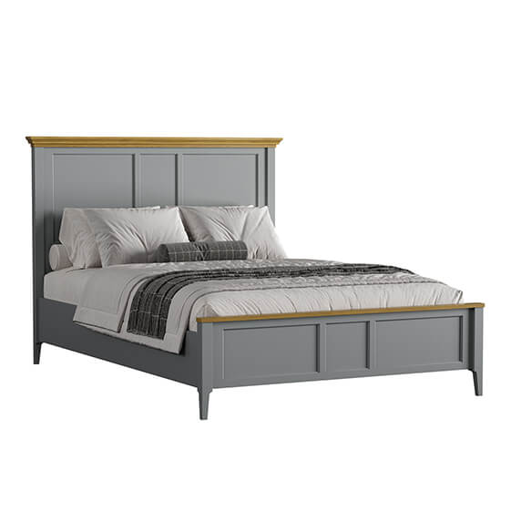 Кровать "Квадро-С" 140 (серый 7042-антик 24)