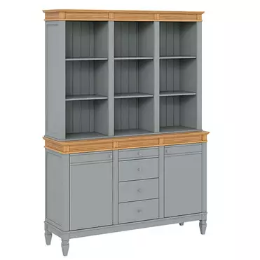 Буфет "Ольса" 300/324 (серый 7042/антик 24)