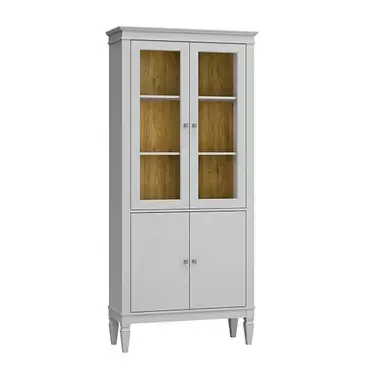 Шкаф для посуды "Ольса-С" 220 (белый лак)