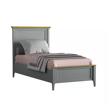 Кровать "Квадро-С" 90 (серый 7042-антик 24)