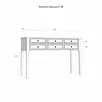 Стол консольный "Квадро-С" 06 (белый лак)