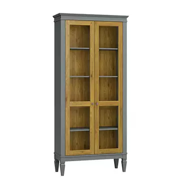 Шкаф для посуды "Ольса-С" 200 (серый 7042-антик 24)