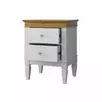 Тумба прикроватная "Ольса-С" 02 (белый лак-антик 24)