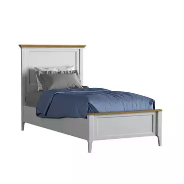 Кровать "Квадро-С" 90 (белый лак-антик 24)