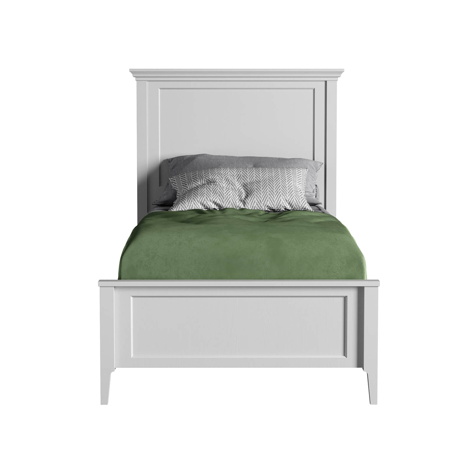 Кровать "Квадро-С" 90 (белый лак)