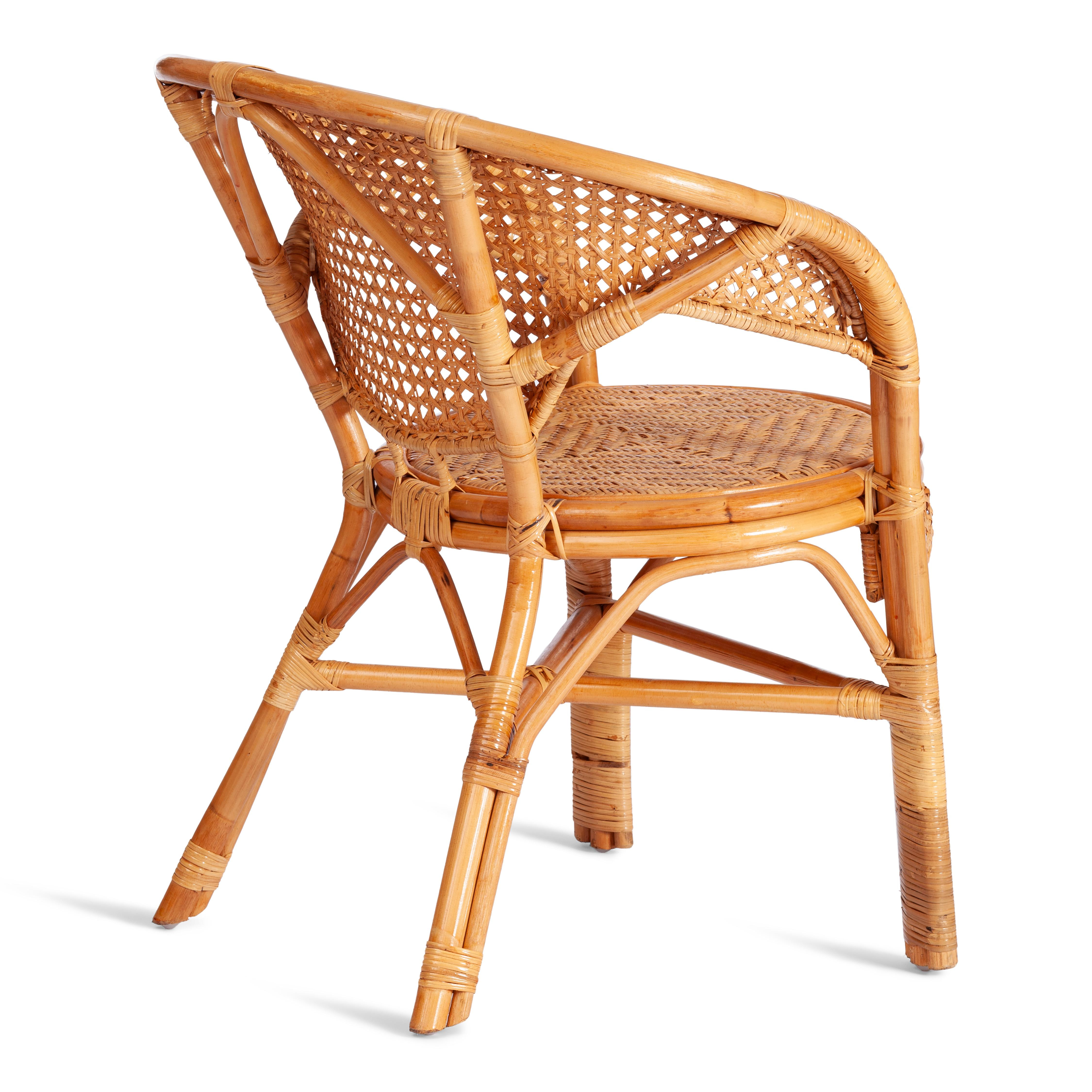 ТЕРРАСНЫЙ КОМПЛЕКТ "PELANGI" (стол со стеклом + 2 кресла) /без подушек/