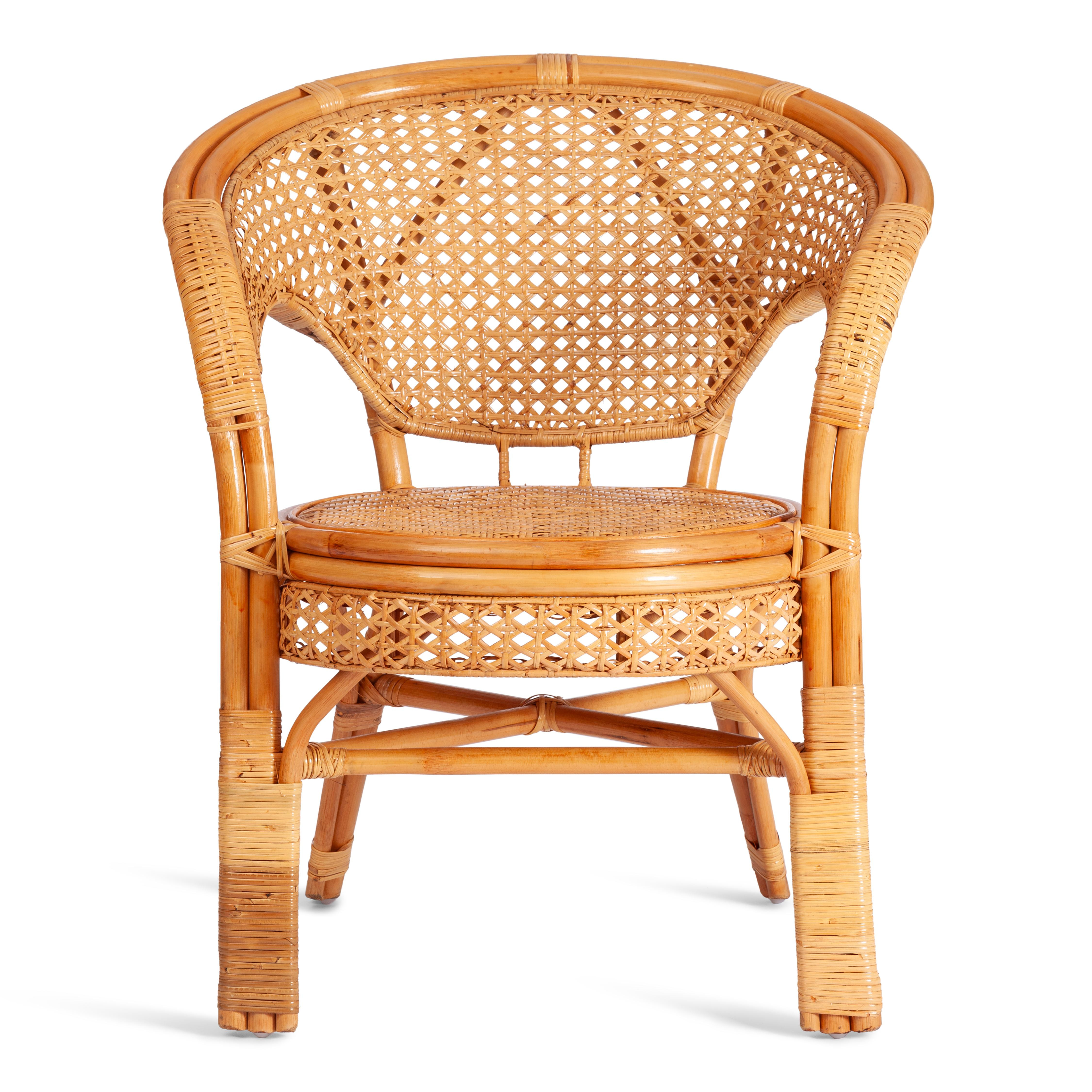 ТЕРРАСНЫЙ КОМПЛЕКТ "PELANGI" (стол со стеклом + 2 кресла) /без подушек/