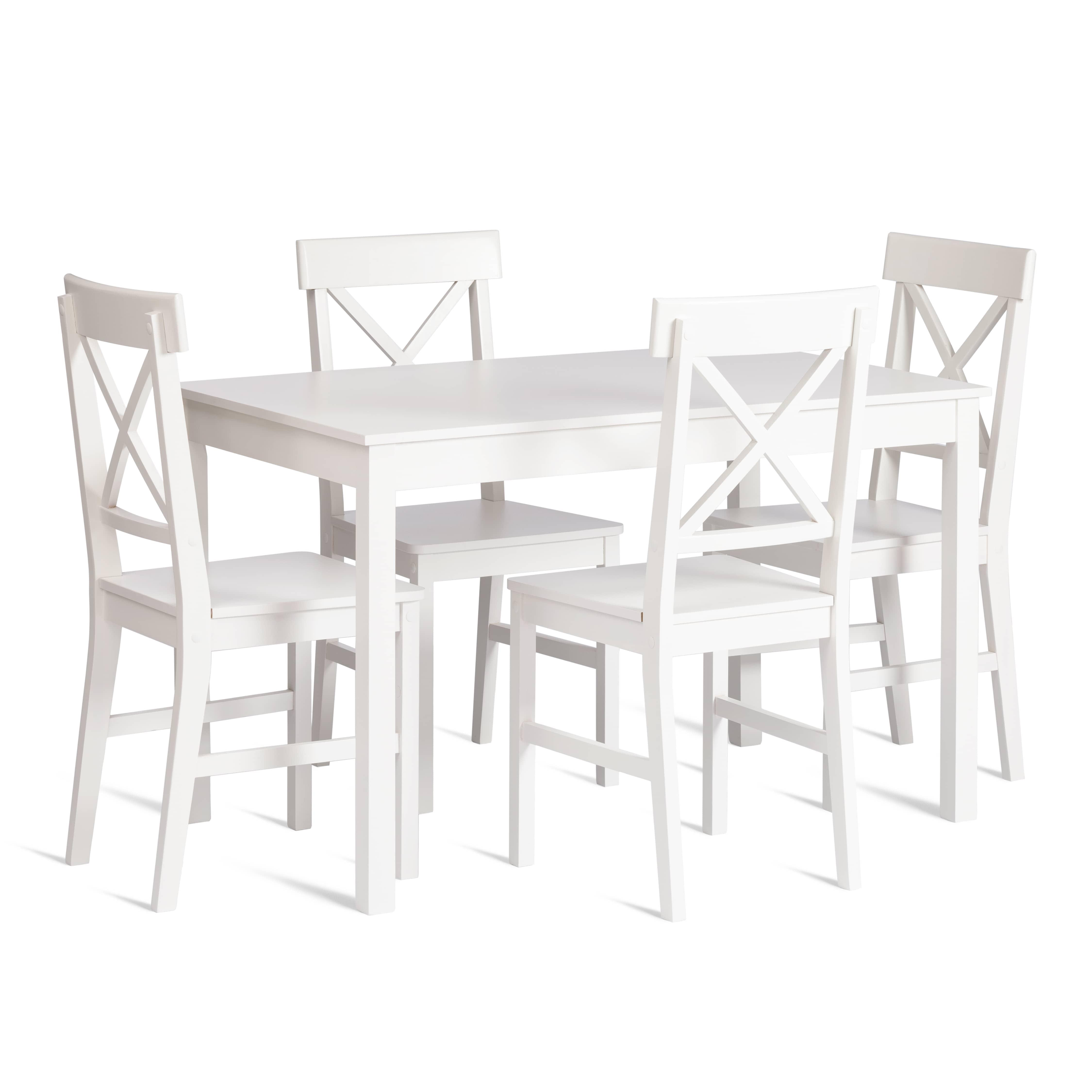 Обеденный комплект Хадсон (стол + 4 стула)/ Hudson Dining Set (mod.0102)