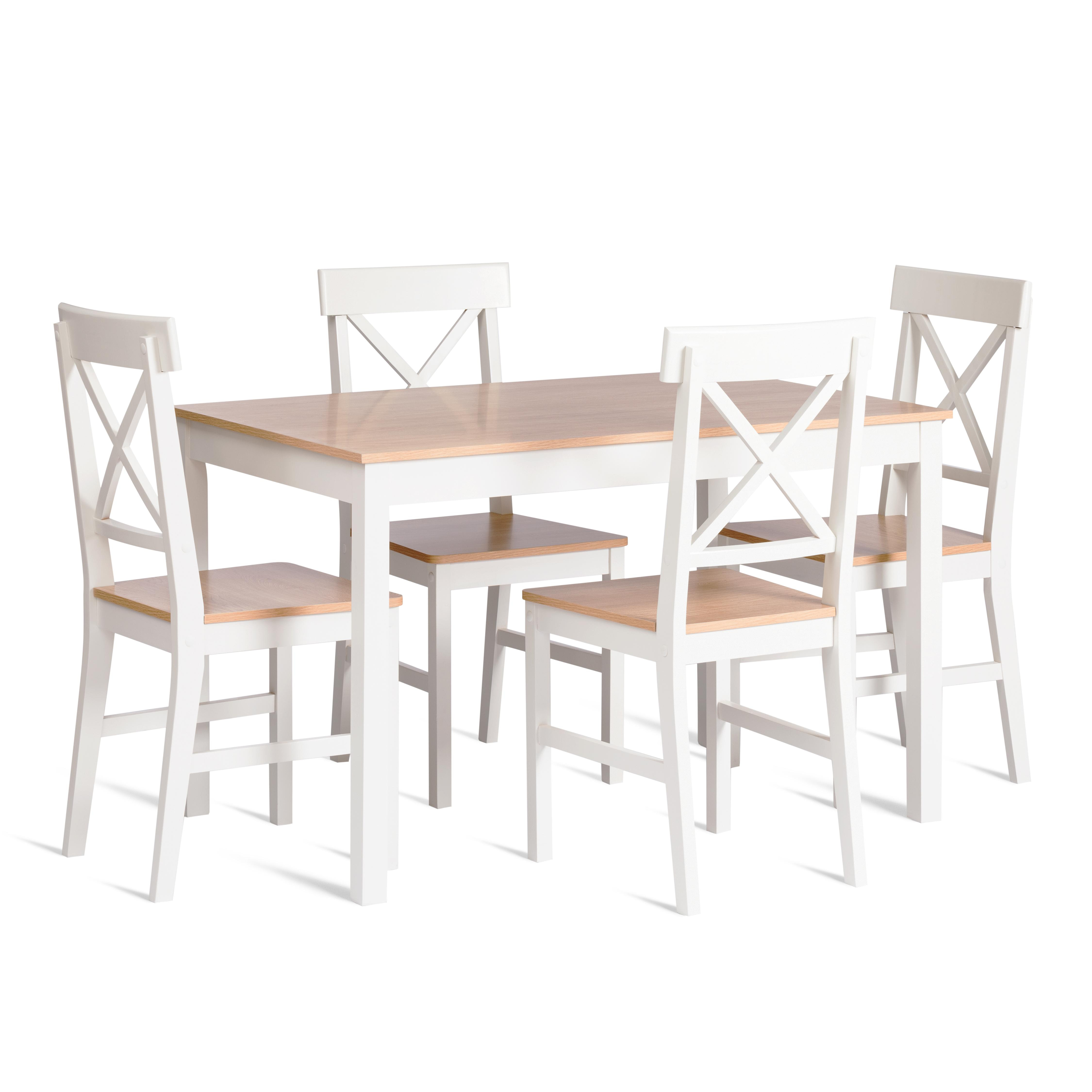 Обеденный комплект Хадсон (стол + 4 стула)/ Hudson Dining Set (mod.0103)