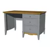 Стол письменный 3 ящика Пенни 03 серый 7046-антик 24