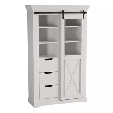 шкаф для посуды Рэилвей высокий 1 дверь 3 ящика (шкаф 13 WZ-0548)