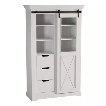 шкаф для посуды Рэилвей высокий 1 дверь 3 ящика (шкаф 13 WZ-0548)