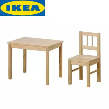   Комплект детский из дерева (стол+стул) Свала 009.03.35  