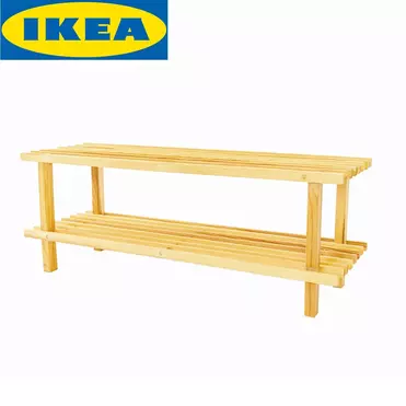 Полка для обуви деревянная Bundis в 2 этажа, 79х27х30 011.02.35