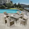 Комплект плетеной мебели  Афродита     6Pcs Beige (6+1)  