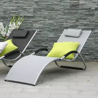 Шезлонг-лежак  Гратазия   Grey  