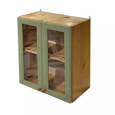 Шкаф настенный со стеклом Весури арт. 261 олива