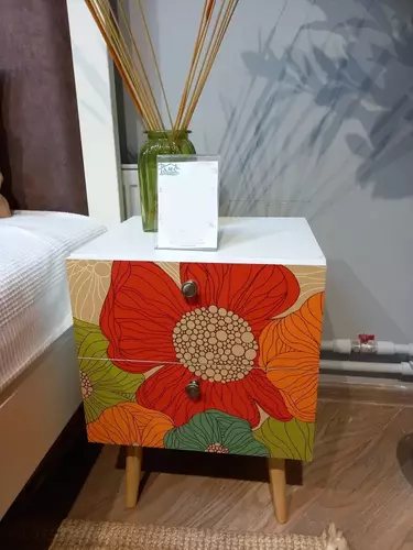 Тумбочка Бербер прикроватная 2 ящ. (выставочный образец)