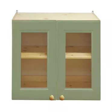 Шкаф настенный со стеклом Весури арт. 281 олива