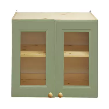 Шкаф настенный со стеклом Весури арт. 281 олива