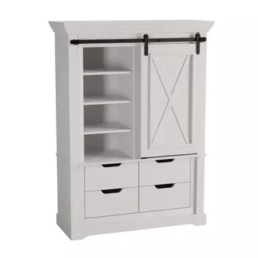 Шкаф для посуды Рэилвей низкий 1 дв. 4 ящ.(выставочный образец)