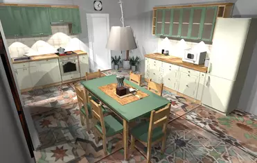 Кухня Весури лак/олива