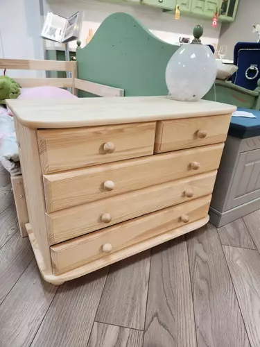 Комод 5 ящиков из дерева Вокко 82-05 (выставочный образец)