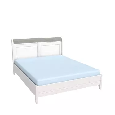 Кровать Бейли 1400х2000 без изножья белый воск/антрацит