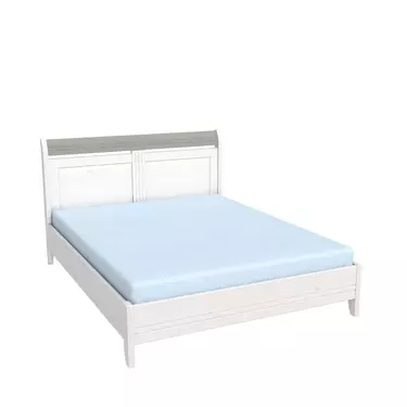 Кровать Бейли 1400х2000 без изножья белый воск/антрацит