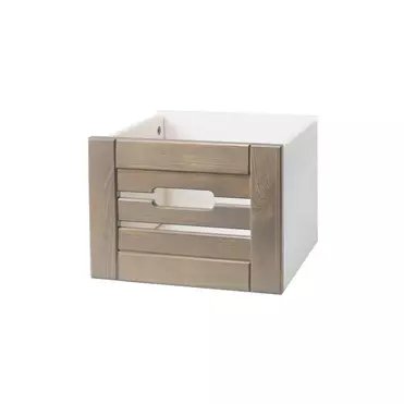 Ящик для шкафа (стеллажа) Бейли белый воск/антрацит