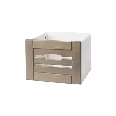 Ящик для шкафа (стеллажа) Бейли белый воск/антрацит