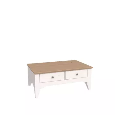 Стол журнальный Бейли белый воск/антик