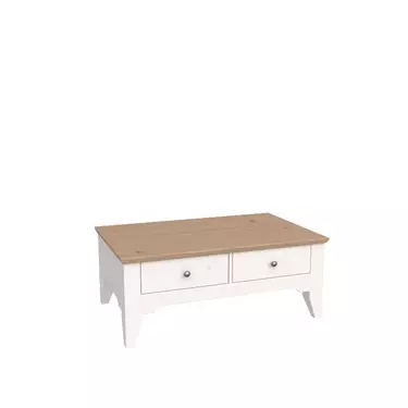 Стол журнальный Бейли белый воск/антик