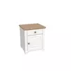 Тумба прикроватная Бейли белый воск/антик