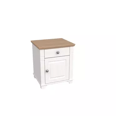 Тумба прикроватная Бейли белый воск/антик