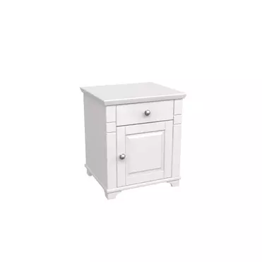 Тумба с 1 ящиком белая Бейли прикроватная белый воск